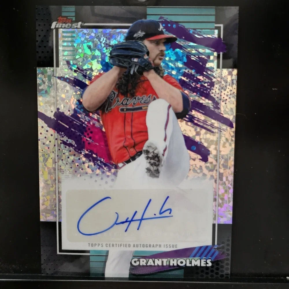 2026 Topps Finest Grant Holmes #FMA-GH Mini Diamond Auto Mlb Atlanta Braves